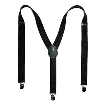 Women's Elastic Glitter Clip-end Suspenders