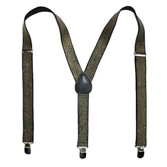 Women's Elastic Glitter Clip-end Suspenders