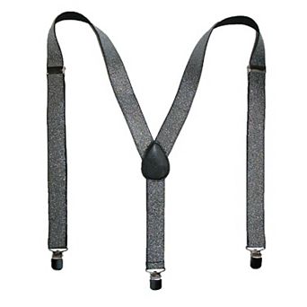 Women's Elastic Glitter Clip-end Suspenders