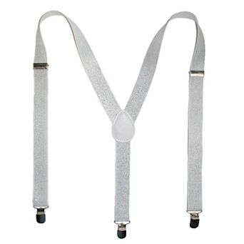 Women's Elastic Glitter Clip-end Suspenders