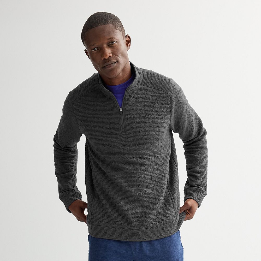 Men's FLX Textured Stripe 1/4 Zip