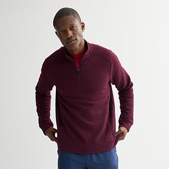 Men's FLX Textured Stripe 1/4 Zip