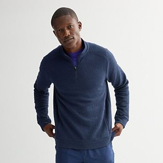 Men's FLX Textured Stripe 1/4 Zip