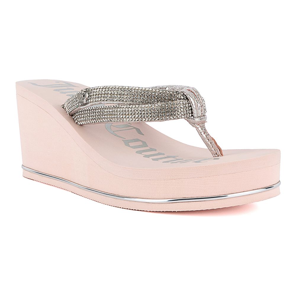 Juicy Couture Unwind Women s Rhinestone Wedge Sandals