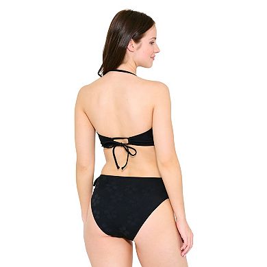 Juniors' Ninety-Nine° Cut-Out Bandeau One-Piece Swimsuit