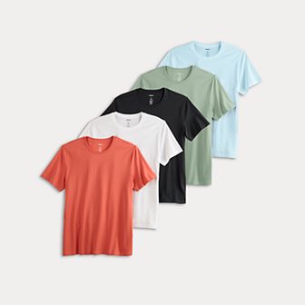 Men's Sonoma Goods For Life® Supersoft 5-Pack Crewneck Tees