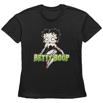 Women's Betty Boop Zombie Basic Fit Graphic Tee