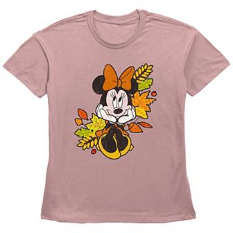 Disney's Minnie Mouse Juniors' Autumn Leaves Graphic Tee