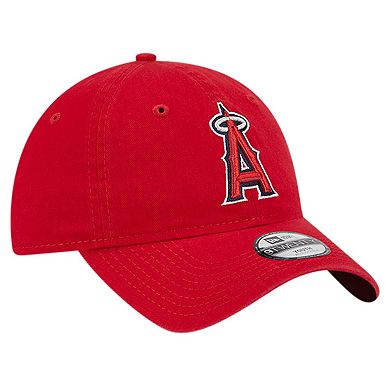 Youth New Era Red Los Angeles Angels Team Color 9TWENTY Adjustable Hat