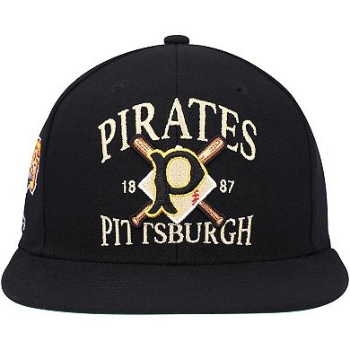 Men's Mitchell & Ness Black Pittsburgh Pirates  Grand Slam Snapback Hat