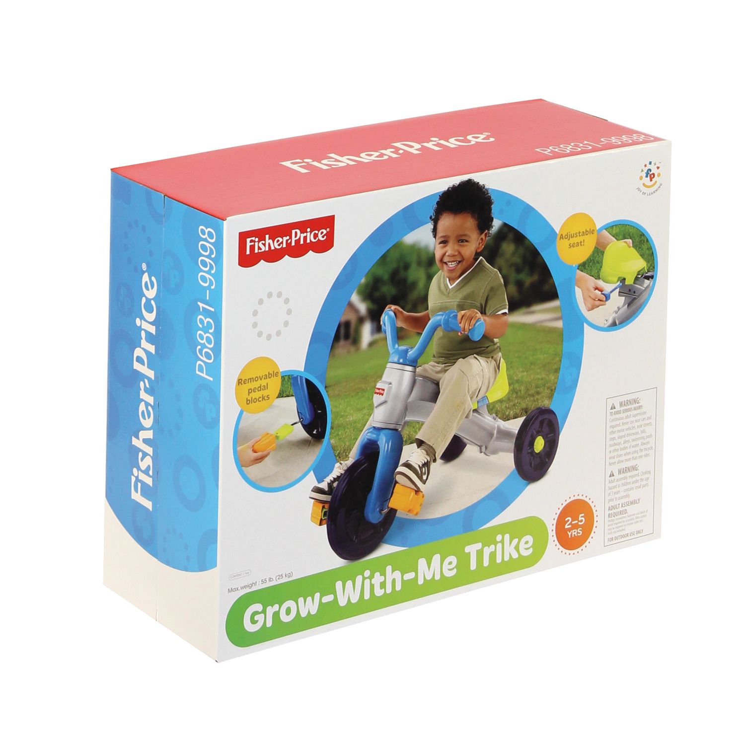 fisher price grow with me trike blue