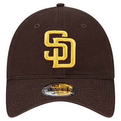 Youth New Era Brown San Diego Padres Team Color 9TWENTY Adjustable Hat