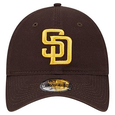 Youth New Era Brown San Diego Padres Team Color 9TWENTY Adjustable Hat