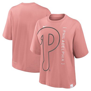 Women's Nike Pink Philadelphia Phillies Statement Boxy T-Shirt