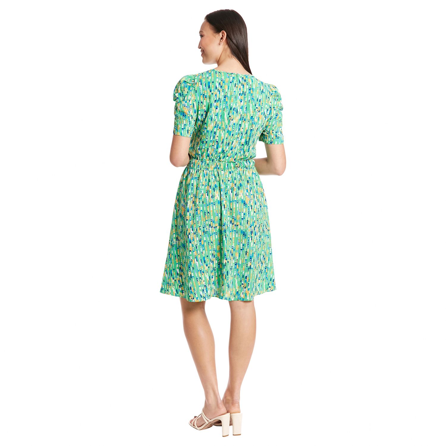 For Women Lodo Times Floral Log Sleeve Side Ruched Jersey Midi Dress London  Times Jumpsuit
