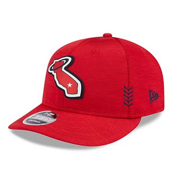 Men's New Era Red Los Angeles Angels 2024 Clubhouse Low Profile 59FIFTY Snapback Hat