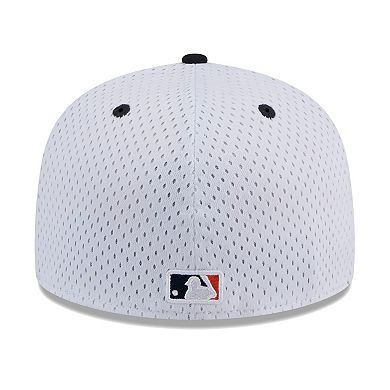 Men's New Era White Houston Astros Throwback Mesh 59FIFTY Fitted Hat