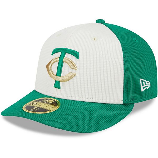 Men's New Era White/Green Minnesota Twins 2024 St. Patrick's Day Low ...