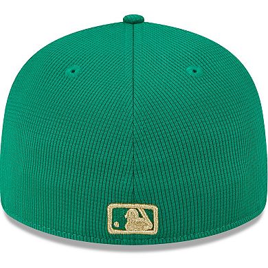 Men's New Era White/Green Minnesota Twins 2024 St. Patrick's Day Low Profile 59FIFTY Fitted Hat