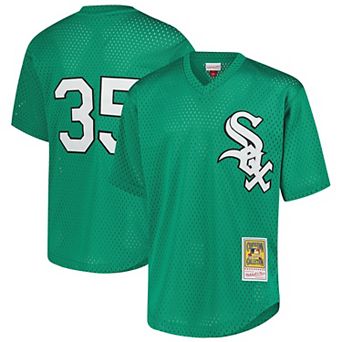 Youth Mitchell & Ness Frank Thomas Green Chicago White Sox Cooperstown Collection��Mesh Batting Practice Jersey