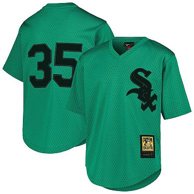 Youth Mitchell & Ness Frank Thomas Green Chicago White Sox Cooperstown CollectionÂ Mesh Batting Practice Jersey