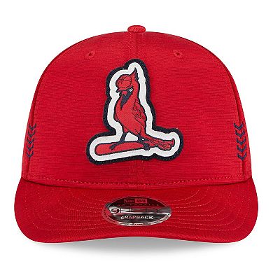 Men's New Era Red St. Louis Cardinals 2024 Clubhouse Low Profile 9FIFTY Snapback Hat