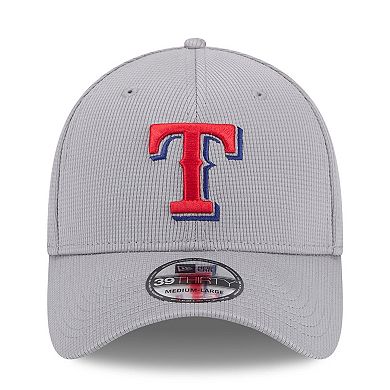 Men's New Era Gray Texas Rangers Active Pivot 39THIRTY Flex Hat