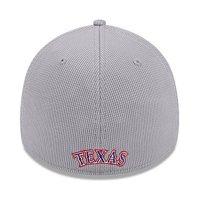 Men's New Era Gray Texas Rangers Active Pivot 39THIRTY Flex Hat