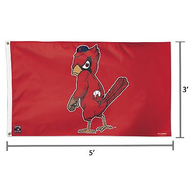 WinCraft St. Louis Cardinals Single-Sided 3' x 5' Deluxe Mascot Flag