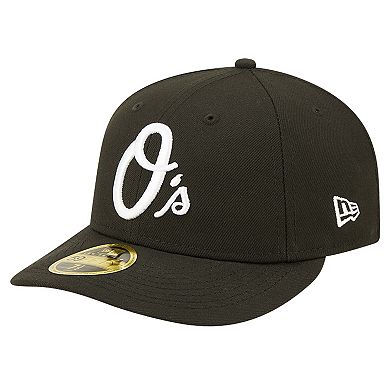 Men's New Era Black Baltimore Orioles Low Profile 59FIFTY Fitted Hat