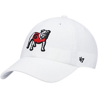 Men's '47 White Georgia Bulldogs Vintage Clean Up Adjustable Hat