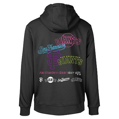 Men's Levelwear Black San Francisco Giants Podium Vintage Pullover Hoodie