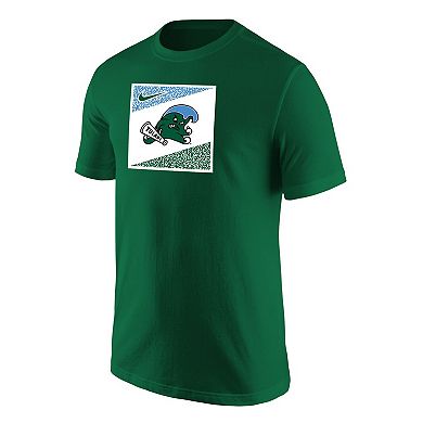 Men's Nike Green Tulane Green Wave Mascot T-Shirt