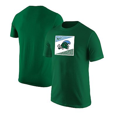 Men's Nike Green Tulane Green Wave Mascot T-Shirt