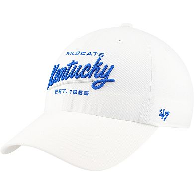 Women's '47 White Kentucky Wildcats Sidney Clean Up Adjustable Hat