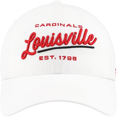 Women's '47 White Louisville Cardinals Sidney Clean Up Adjustable Hat