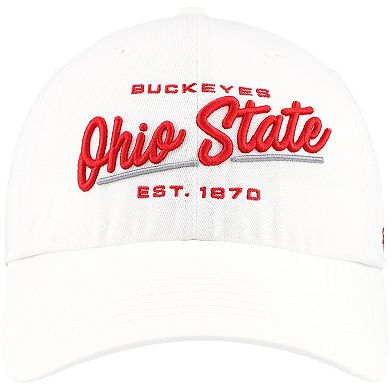Women's '47 White Ohio State Buckeyes Sidney Clean Up Adjustable Hat