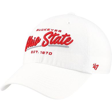 Women's '47 White Ohio State Buckeyes Sidney Clean Up Adjustable Hat