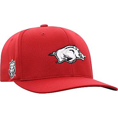 Men's Top of the World Cardinal Arkansas Razorbacks Reflex Logo Flex Hat