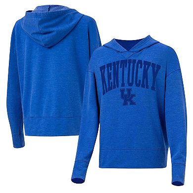 Women's Concepts Sport Royal Kentucky Wildcats Volley Long Sleeve Hoodie T-Shirt