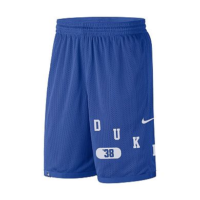 Men's Nike Royal Duke Blue Devils Wordmark Performance Shorts