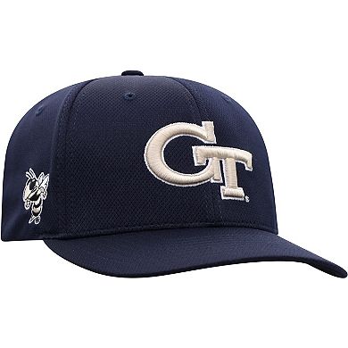 Men's Top of the World Navy Georgia Tech Yellow Jackets Reflex Logo Flex Hat