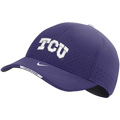 Men's Nike Purple TCU Horned Frogs 2022 Sideline Classic99 Swoosh Performance Flex Hat
