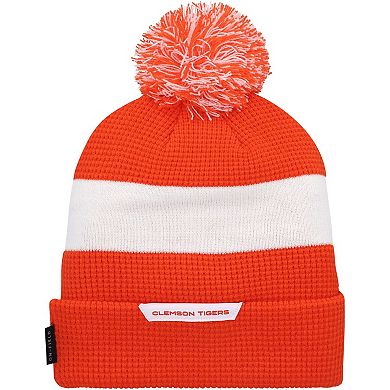 Men's Nike Orange Clemson Tigers Sideline Team Cuffed Knit Hat with Pom