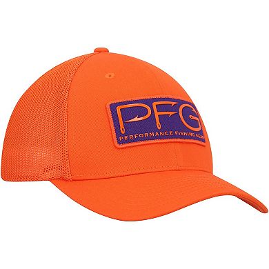 Men's Columbia Orange Clemson Tigers PFG Hooks Flex Hat