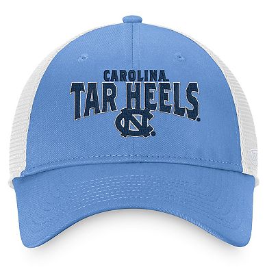 Men's Top of the World Carolina Blue/White North Carolina Tar Heels Breakout Trucker Snapback Hat