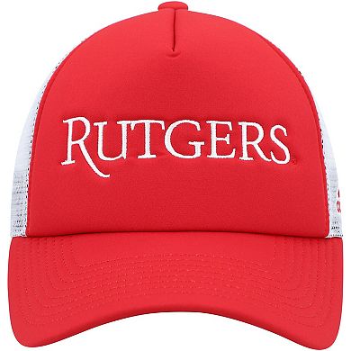 Men's adidas Scarlet/White Rutgers Scarlet Knights Foam Trucker Snapback Hat