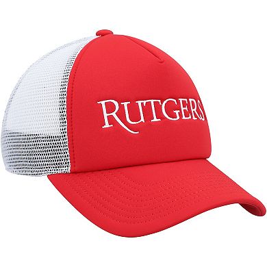 Men's adidas Scarlet/White Rutgers Scarlet Knights Foam Trucker Snapback Hat