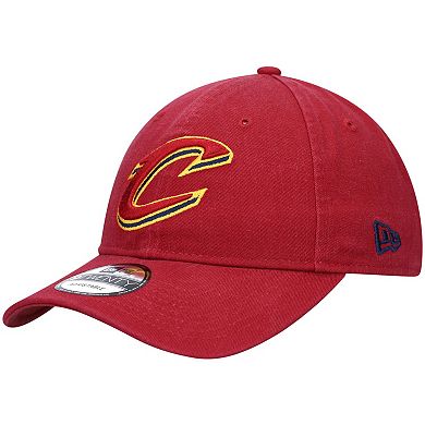 Men's New Era Wine Cleveland Cavaliers Official Logo 9TWENTY Team Color Adjustable Hat