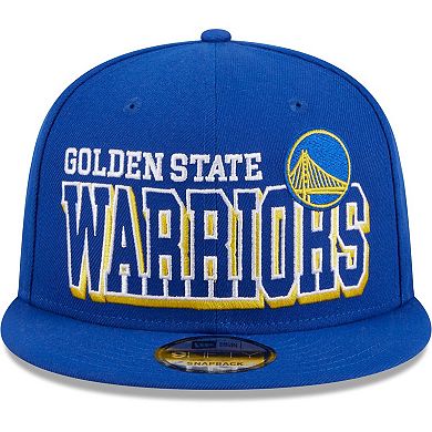 Men's New Era Royal Golden State Warriors Gameday 9FIFTY Snapback Hat